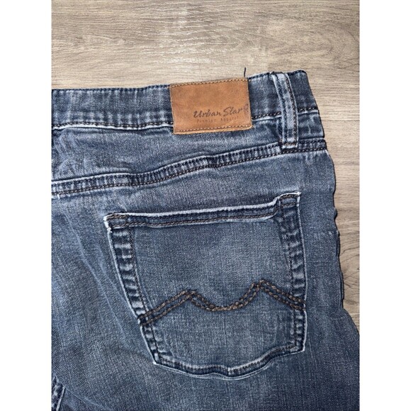 Men Jeans Size 40 Blue Denim 40X32 Cotton Blend Urban Star Roadrunner Bootcut - Picture 6 of 6